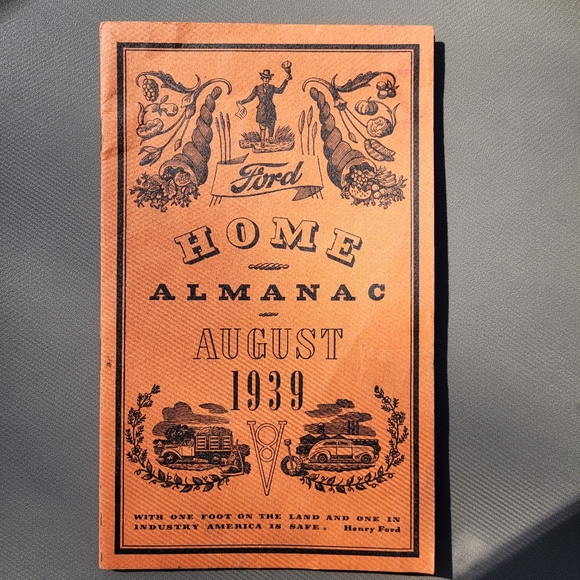 Vintage Ford Motor Co Home Almanac and facts booklet - August 1939 Collectible - Picture 6 of 10